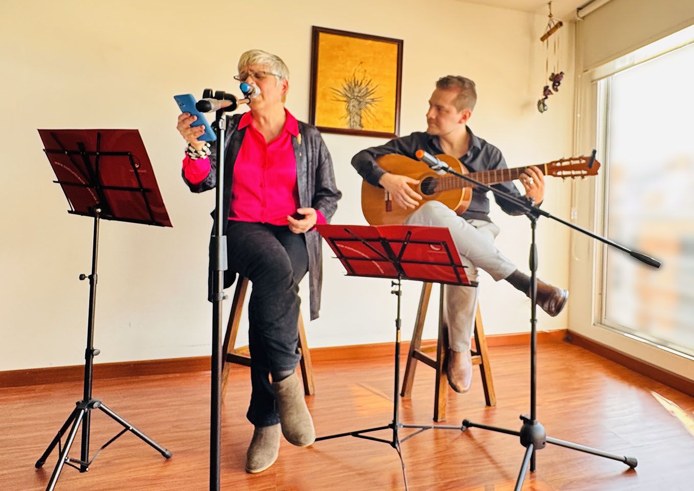 Ana Mercedes Vivas - Con el maestro Diego Bejarano, Colombia